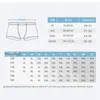 8pcslot Mens Sexiga underkläder Boxer Shorts Milk Silk Soft Bekvämt tyg Fashion Print andningsbar Antibakteriell 240412