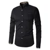 Heren DRAAD SHIRTS 2024 MANNEN KOREAN FASHOUD Slim Fit Business Lange Mouw Casual Solid Clothing Plus Size 5xl