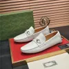 2024 Cuir Designer Mens Chaussures robes Luxury Marque Soft Men Loafers Moccasins Slip Breathable sur des chaussures de bateau mâle plus taille 38-45