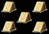 5PCS 24K Arts and Crafts Gold Plated One Ounce Fine 9999 Magnetic Credit Suisse Bullion With Different Numbers9305365