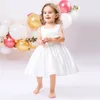 Meisjesjurken zomer babyjurk boog prinses 1e verjaardag feest doop voor kinderen peuter geboren doop bruiloft meiden kleding