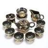 Tee -Sets Gaiwan Chinese Tea Set Accessoires Service Porzellan Keramikkessel Infuser Taza de te Tabelle yx50ts