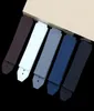 Assistir bandas azul branco 1925mm Borth Watch Band para Hublo T Big Bang Silicone Strap impermeável Black Wrist Bracelet Man Stock8948514