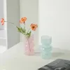 Vase Vintage Black Creative Glass Vase Vase Living Room Tabletop Hydroponic Home Decor Modern Decorative