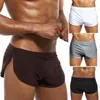 Cuecas Jaycosin Man Underwears Mens Sexy Solid Solid Short respirável gelo calça de seda Bolsa Boxer Underwear