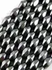 MIC 500 PCS Black Magnetic Hematite Facettered Rhombus Seed Rice Pärlor Löst pärlor smycken DIY Sell2370794