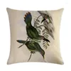 Cubierta de pájaros de almohada Hermosa alas ngel decoración de sofás para el hogar de lino cintura de soporte de cintura de algodón 45x45cm zy309