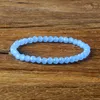 Bracelet de perles en cristal à facettes colorées de 6 mm Bracelet pour les femmes Bracelets de quartz Girl Reiki