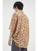 Chemises décontractées pour hommes chemises florales d'été lâche hommes américains vintage fashion revers harajuku overshié plage mâle courte à manches courtes minces