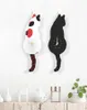 Wall Clocks Creative Clock Naughty Cat Wag Tail Quiet Swinging For Home Bedroom Living Room Decoration7969853