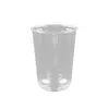Disposable Cups Straws 25 Sets Clear Coffee Cup U Shape Cold Drink Pet Plastic Party Birthday Wedding Packaging Juice With Lids
