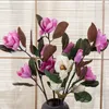 Fiori decorativi simulazione 75 cm Magnolia fiore decorazione bianca casa soggiorno tavolo da pranzo matrimonio