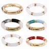 Bangle Niche Retro Marble Grain Curved Bamboo Tube Women Bangles Fashion Jewelry Gifts For Her Lady Bracelet