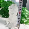 Figurine decorative 14,5 cm Naturale Clear Clear Crystal Crystal Buddha Fengshui Statue Craft Reiki Gemstone Office Home Office DECORAZIONI 1PCS