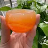 Dekorativa figurer 1pc Artificial Agate och Jade Little Bowl Healing Crystals Stones for Home Decor Gifts Fengshui Collection