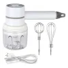 Blender Hand Mixer Cordless Electric Blender Portable Multivera Mood Beater för att blanda ägg Piskningskrämhuggen vitlök