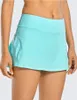 Saias de tênis Salia plissada de ioga Roupas de ginástica Mulheres que administram fitness calças de golfe shorts esportes de backing back waist bolso zíper