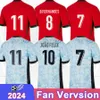 2024 Portugals Diogo Costa Mens Soccer Jerseys Version National Team Pepe Joao Annulo Joao Felix Danilo B.Fernandes Home Away Football Shirts