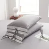 Ensembles de literie Cotton blanc gris gris shabby patchwork coquette de couette 4 / 6PICES Ultra Soft Counfor Lit Sheet Pillow