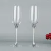 Vinglasögon Champagne Crystal Wedding Glass Set Drunk Christmas Cup Gift for Friend Decoration