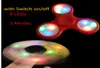 EDC Rainbow Spinner LED Tri Spinners Toys 3 Modes Luminous Light Hand Spinner with Switch ON OFF by DHL3278013