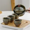 Teaware Sets Portable Chinese Tea Set Travel TeaSet High Grade Ceramic Cup Teapot Outdoor Service Tools Exquisite Gift