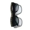 여성 고급스러운 색상 교환 렌즈 선글라스 세련된 편광 조명 안경 CH9143 CH9144를 가진 체인이있는 고품질 UV400 저항성 안경.