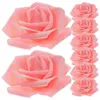 Dekorativa blommor Bröllopsbord Centerpiece Artificial Rose Flower Ording Accessories Pink Roses Black