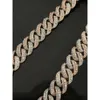 Bijoux fins coupées personnalisées chaîne cubaine 22 pouces 9k Rose Gold Real Collier pour hommes femmes