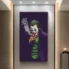 Joker palący plakat klasyczny plakaty filmowe Komiks Wall Art Canvas drukuje joaquin portret malowanie zdjęć ścian do wystroju domu w salonie