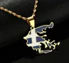 Подвесные ожерелья из нержавеющей стали Греция Карта Флаг Греческий серебряный ювелирные изделия ic Подарок Женщины Желфанджист 7134639