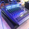 Mixer Paulkitson RX8 Mélangeur professionnel table sonore audio 8 canaux Console de mixage avec Vision nocturne 48V Phantom Power USB Sound Carte