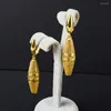 Kolczyki Dangle Zeadear Jewelry African Długie wisząca 18 -karatowa złota miedziana na prezenty ślubne przyjęcia ślubne