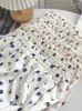 Jupes oumengka printemps d'été femmes coton coton vintage haute taille fleur élastique imprimé prairie chic mi-tension jupe féminine en ligne