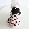 Dog Apparel Lapel Crossbody Strap Couple Wear 2024 Autumn/Winter Cat Clothes Pet Kawaii Puppy