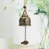 Dekorativa figurer 30# Retro Buddha Wind Chime Zinc Alloy Feng Shui Lycka till förmögenhet Bell Hembil Hängande dekoration