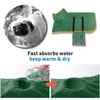 Dog Apparel Drying Coat Dogs Bathrobe Clothes Microfiber Jacket For Small Large Fast Dry Autumn Winter Pet Accessories