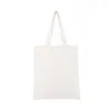 Party Decoration 1pcs White Blank DIY Drawit Graffiti Tote Bag Tyg återanvändbar för marknadsföring Present Birthday Favor Wedding 35 40cm jul