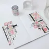 Gift Wrap Vintage Night Iris Red Rose Camellia Washi PET Tape For Card Making DIY Scrapbooking Plan Decorative Sticker