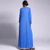 Etnische kleding Eid Abayas Moslimvrouwen Islamitische borduurwerk Chiffon Avondfeestje Outfits Dubai Turkije Kaftan Arabisch Abaya Kimono