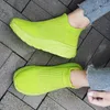 Casual Shoes BKQU 2024 Women Knitting Sock Sneakers Spring Summer Flat Plus Size Loafers Flats Walking