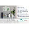 Klokken accessoires 2 stks stille sweep quartz klok motor kit bewegingsmechanisme met 4 paar onderdelen reparatie vervanging