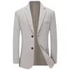 Men's Suits Man Solid Formal Wear Business Casual Coats Thin Blazers Jackets Spring Fashion Male Clothing 4X
