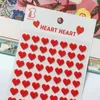 Rosso Wrap Red Heart Adesivi di Corea Materiale di scrapbooking PO Journal's Toy's Toy's decorativo in tessuto 3D in feltro di cartoleria adesiva