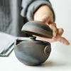 ティーウェアセットレトロな中国のデザイナーセラミックティーポットガイワンティーカップポータブル旅行ドリンクウェアユニークな良い贈り物