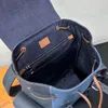 Hochwertiger Rucksack Hundert Pendler Klassiker Alter Canvas Stück Cowide Rucksack Reise Wesentliche Freizeit -Rucksack geeignet für Männer geeignet