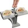 Pressers Double Head Manual Automatisk dumpling Maker Press Quick Dumpling Empanadas Pierogi Maker Tools for Home Kitchen Restaurant