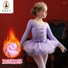 Scary Wear Clothes Dance's Children's Spring and Summer à manches longues Jupe de danse des filles Pratique du ballet chinois