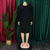 Ethnische Kleidung Chic Bodycon-Paket Hüfte Frauen Kleid elegante Taille enge Sommerrobe weibliche Büro knielange Bleistift Vestiods