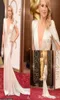 Kate Hudson sjöjungfru aftonklänningar Cap V Neck Backless Satin 86th Oscar Celebrity Red Carpet Dresses 2021 Formella klänningar Evening DL6669192